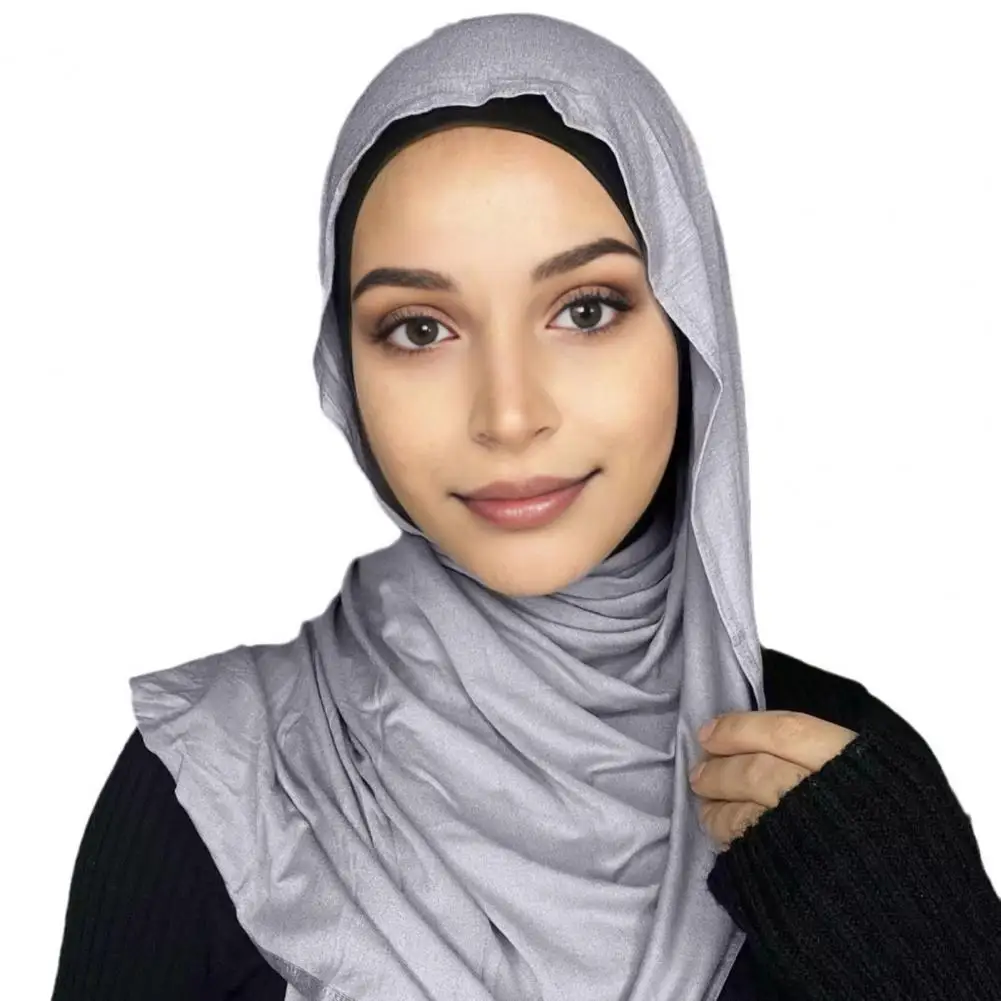 Monochrome Solid Color Bandana Soft Modal Scarf Collection Versatile Women's Headscarves with Bright Luster Breathable for A