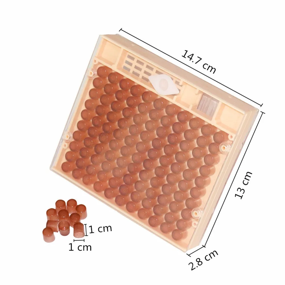 1 Set Bee Breeding System Queen Breeding Box Beekeeping Queen Egg Laying Box Feeding Cup 120 Brown Cell Cups Beekeeper Tools
