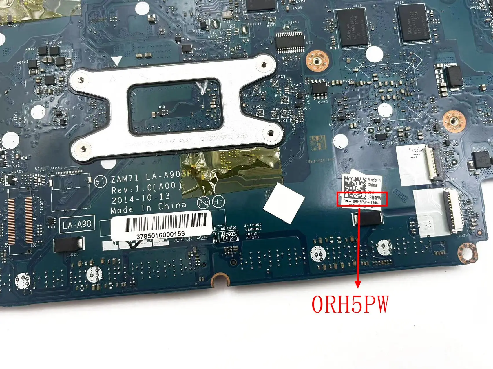 Notebook Motherboard is Suitable for the DELL Latitude E5450 0RH5PW  LA-A903P DDR3L I5-5300U Test Work