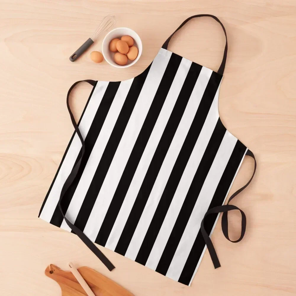 

Black White Stripe Bedspread Apron kitchen girl Custom Kitchen For Men Kitchenware Apron