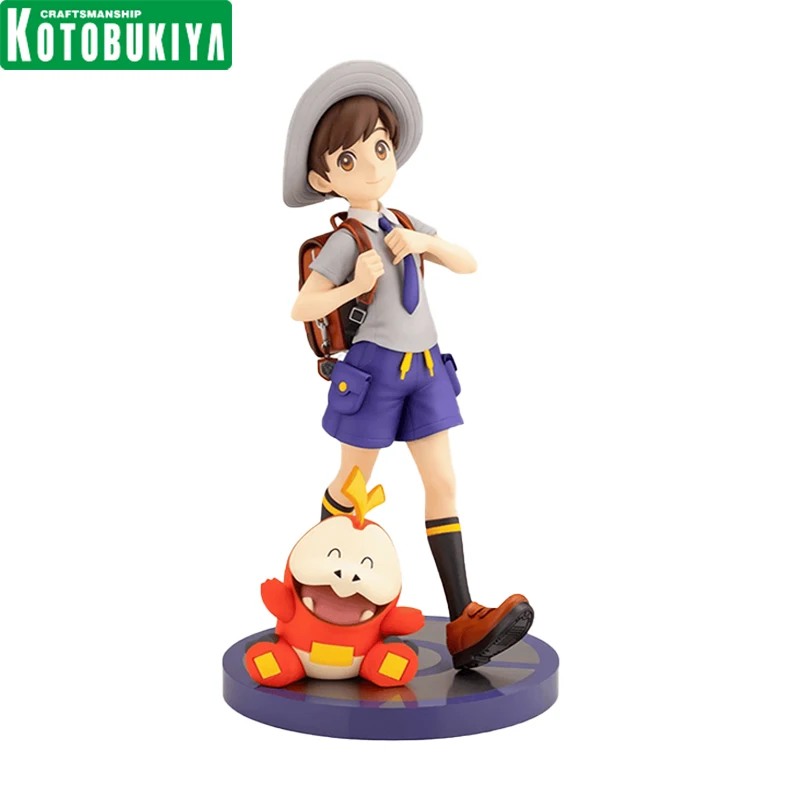 

In Stock Genuine Original KOTOBUKIYA ARTFX J Chloe with Fuecoco Pokémon Action Anime Figure Collectible Model Doll Ornament Gift