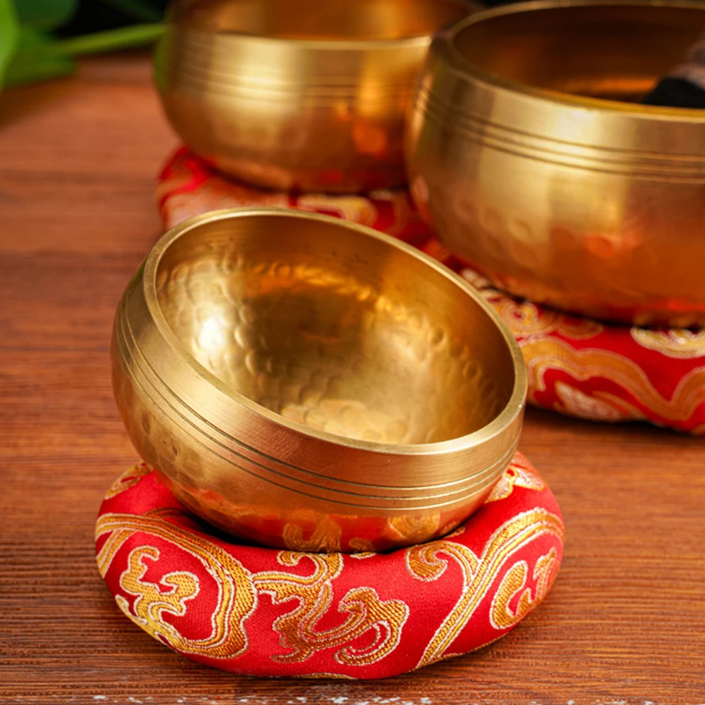 Tibetan Singing Bowl Set Meditation Singing Bowl Yoga Meditation Chanting Bowl Unique Spiritual Gifts for Women and Men