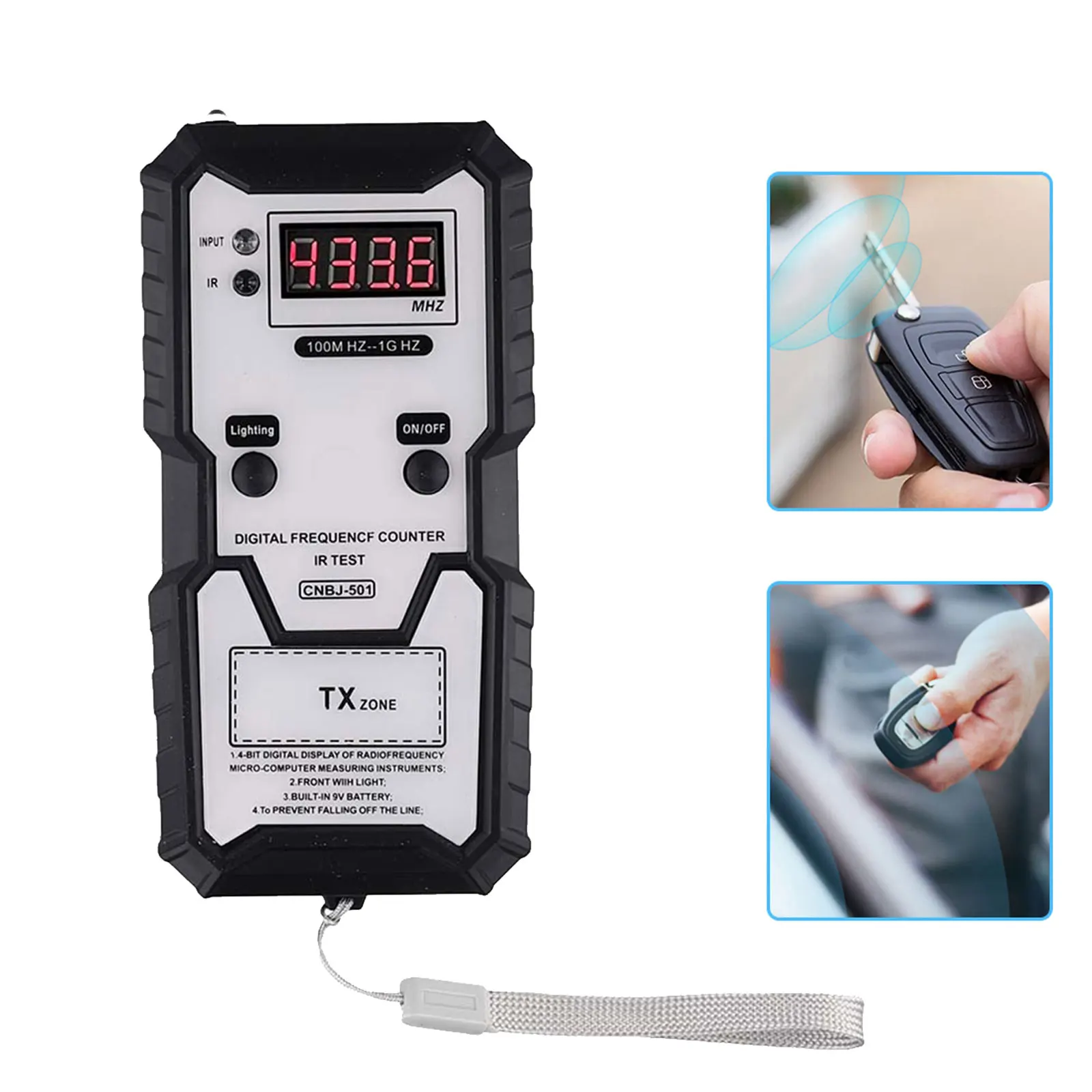 For Professionals And Hobbyists Digital Frequency Tester Fallproof Frequency Adjustment High Accuracy Lightweight