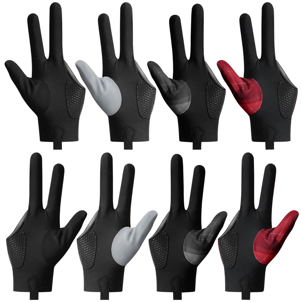 

Full-Finger Billiards Gloves Non-Slip 3 Finger Snooker Glove Left/Right Hand Universal Billiard Sports Accessories