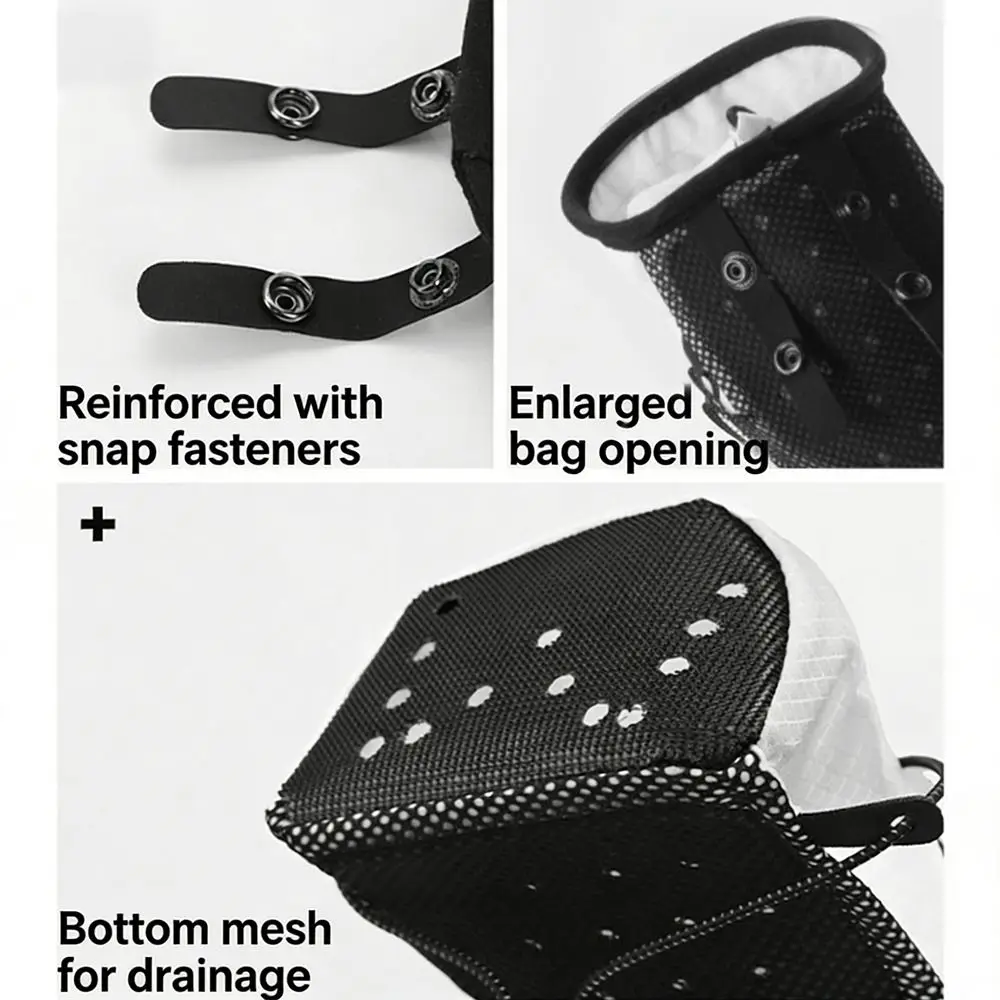 Lightweight Hiking Pole Storage Bag White Black External Design Trekking Poles Bag Opening Tightening Portable Sport Backpack