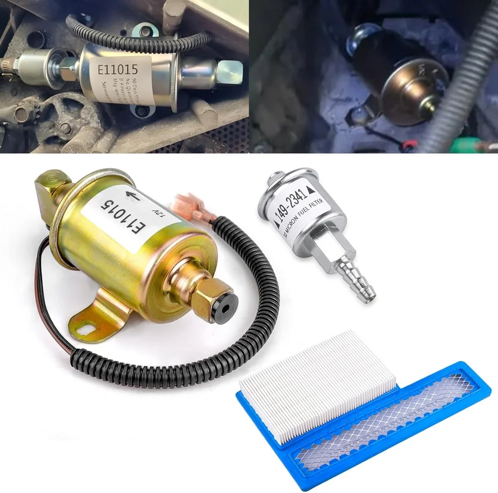 Electric Fuel Pump Fuel Filter with Air Filter for Cummins Onan Marquis 5500 5.5KW Gas Generator RV5500 EVAP Generator Parts