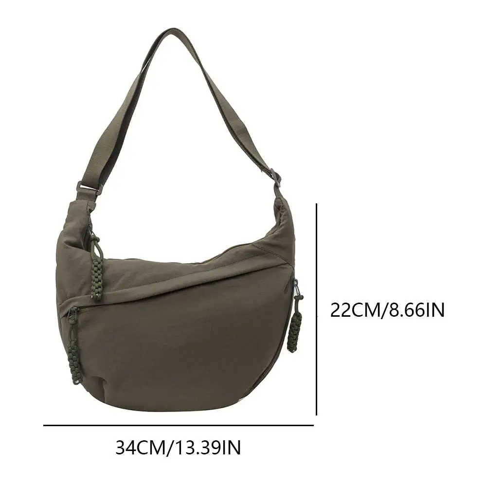 

Women Hobo Sling Bag Multi-pockets Crescent Crossbody Bag Large Capacity Daily Messenger Bag Adjustable Strap Outdoor Travel Bag