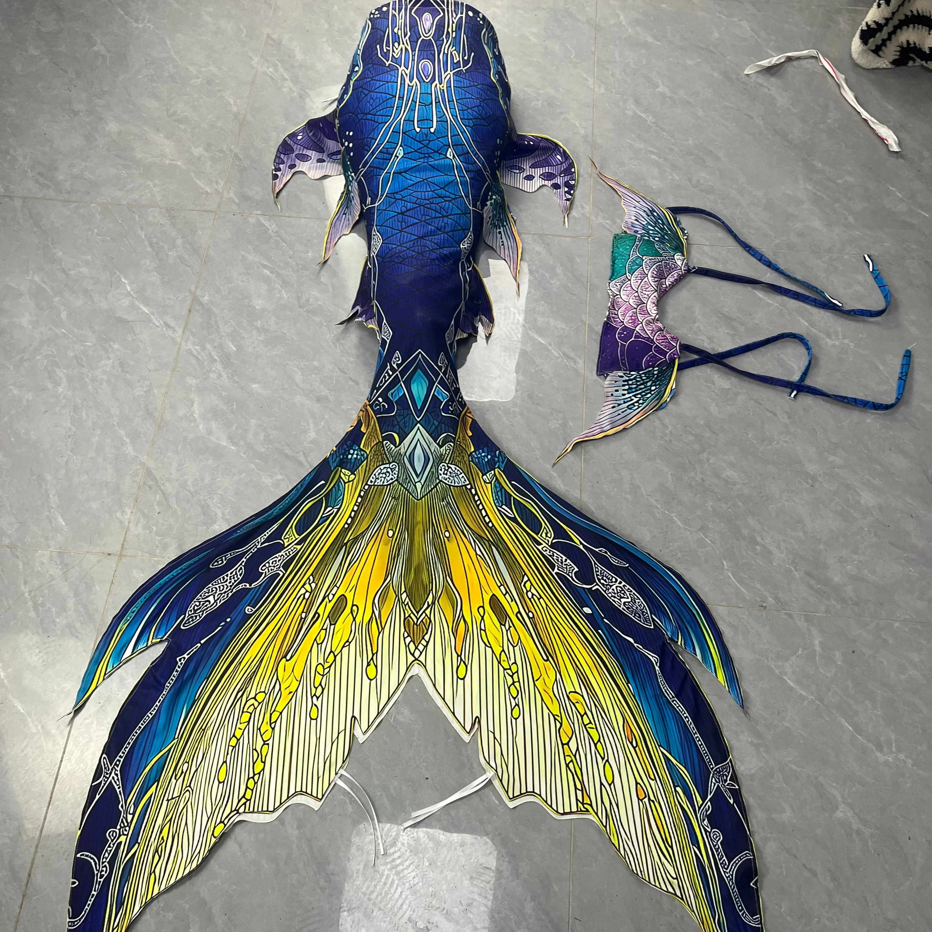 Original Mermaid Tail High-End Custom Freediving Photo Swimsuit Mermaid Skirt view 3