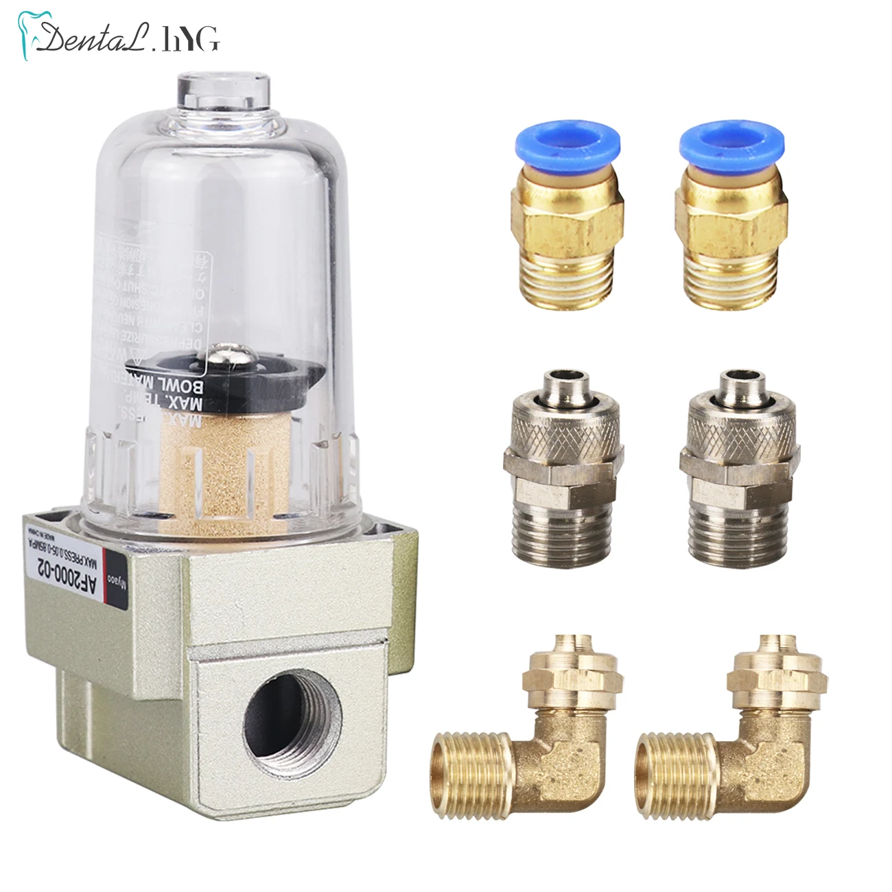 Dental Chair Turbine Air Compressor Filter Dryer Oil Collector Water Moisture Separator Air Source Treatment Pneumatic Pump