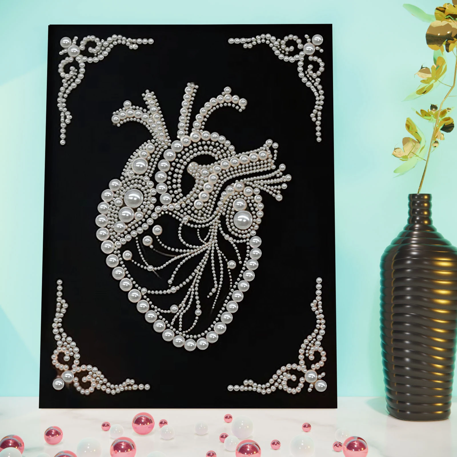 

Наборы для рисования жемчугом своими руками для взрослых/начинающих, подарок, декор для дома, живопись жемчугом с рамкой 30x40 см