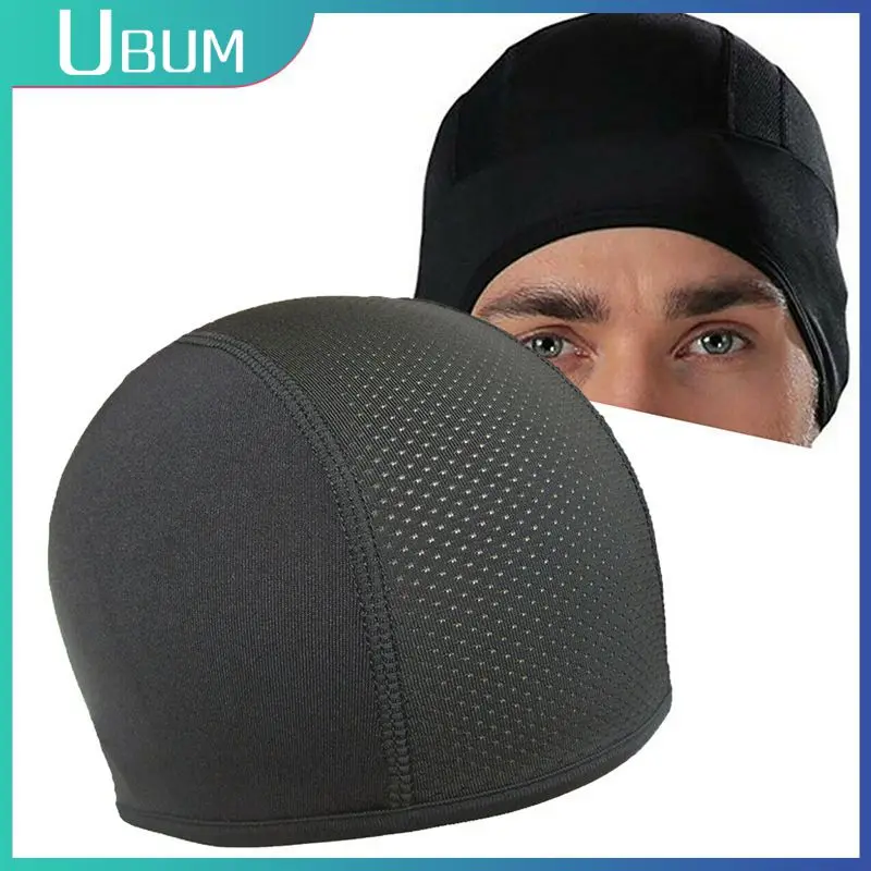 Summer Unisex Quick-drying Dome Hat Motorcycle Bicycle Helmet Breathable Inner Liner Cap Outdoor Balaclava Cycling Cap