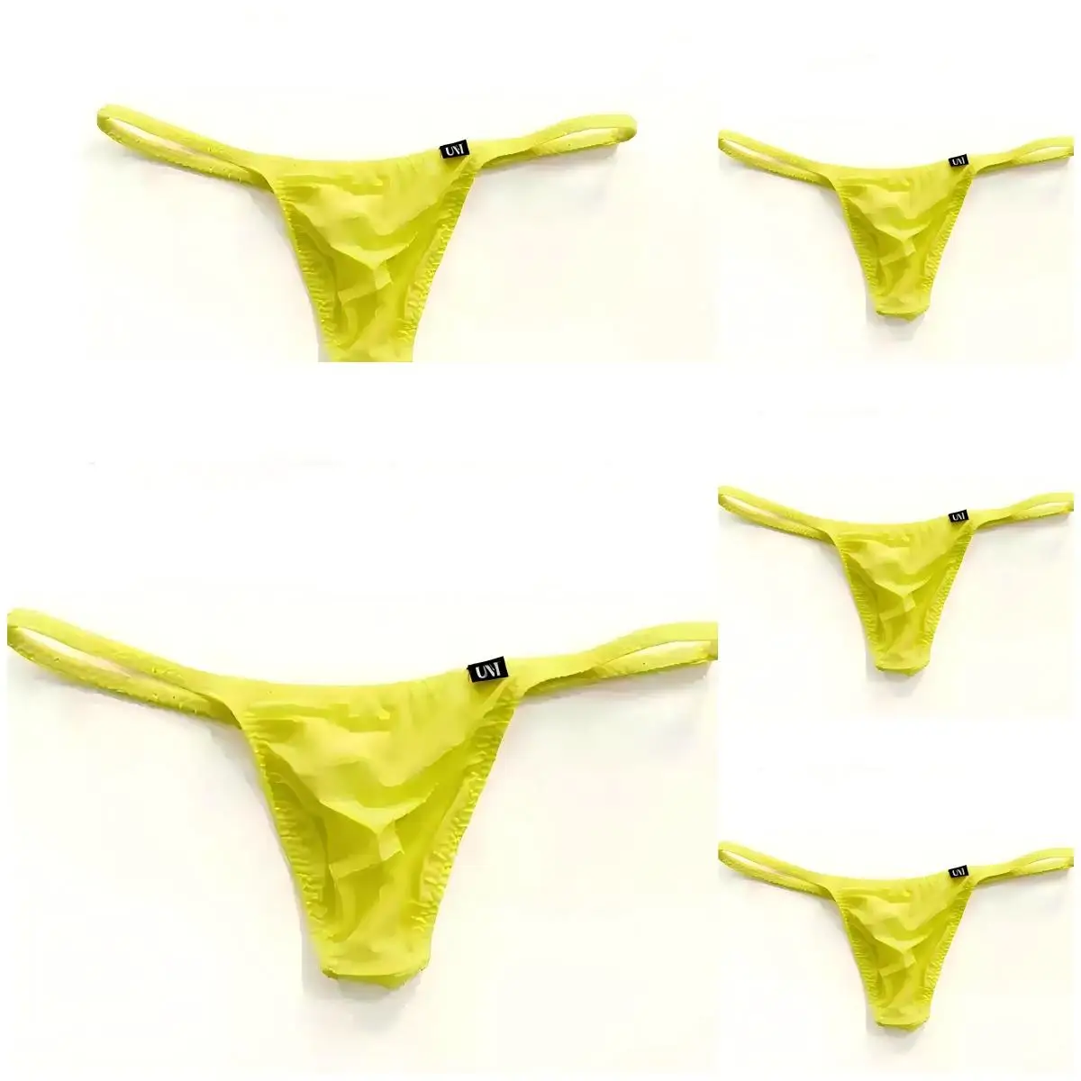 5 pcs  Men's  Semi  Transparent  Thin   Thongs  Sexy    Low  Waist  Tight  Fitting   Bagless   G-strings   Hot  Underwear