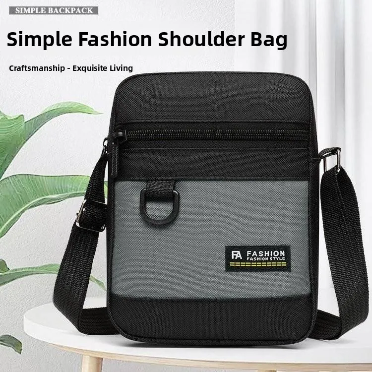 Men's Crossbody Bag Lightweight Casual Cloth Shoulder Bag Small Mobile Phone Bag Fashionable 2026 New Style Leisure Leisure