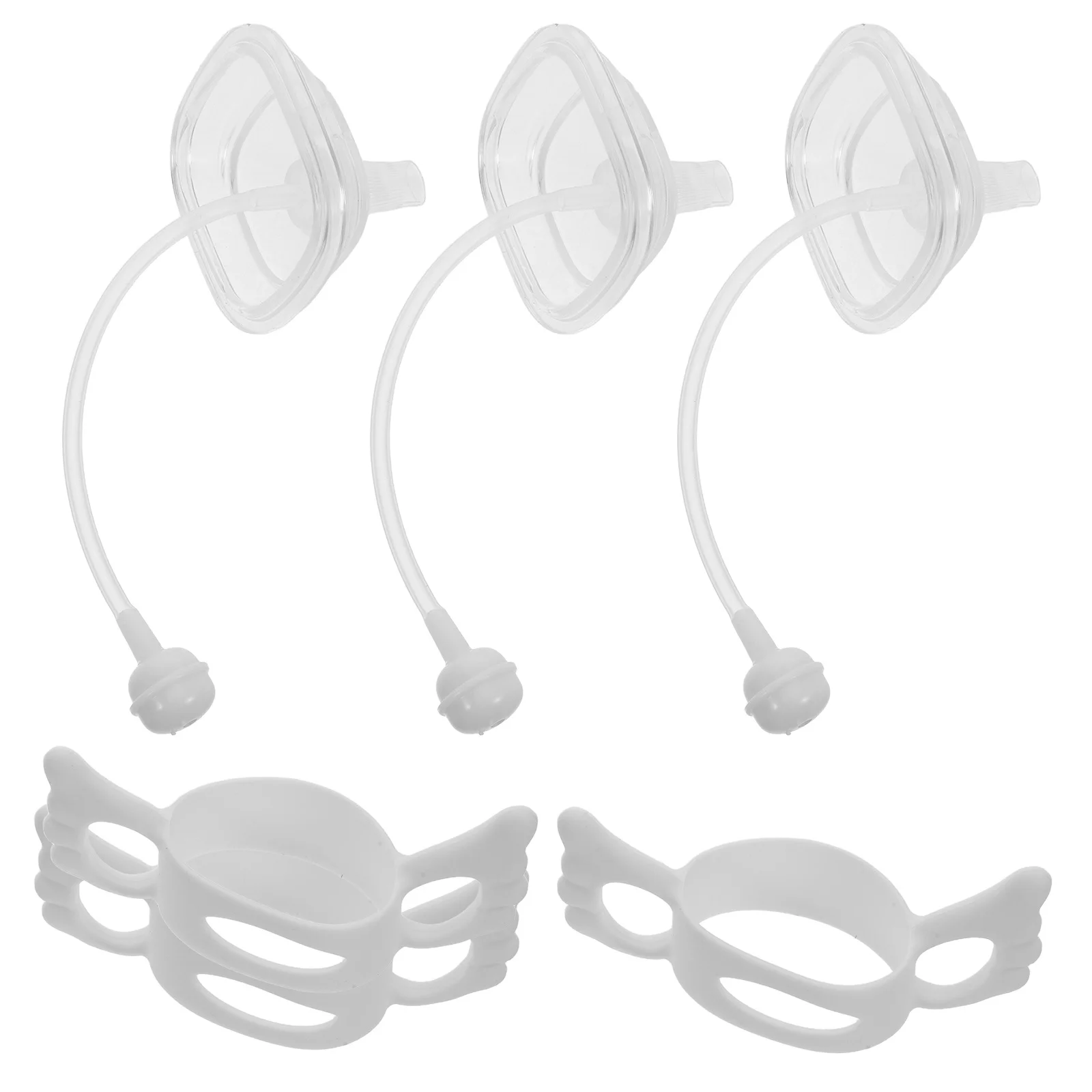 

1Set Sippy Cup Conversion Kit Silicone Baby Bottle Handles Sleeve Removable Grip for Infant Feeding Bottle Accessories