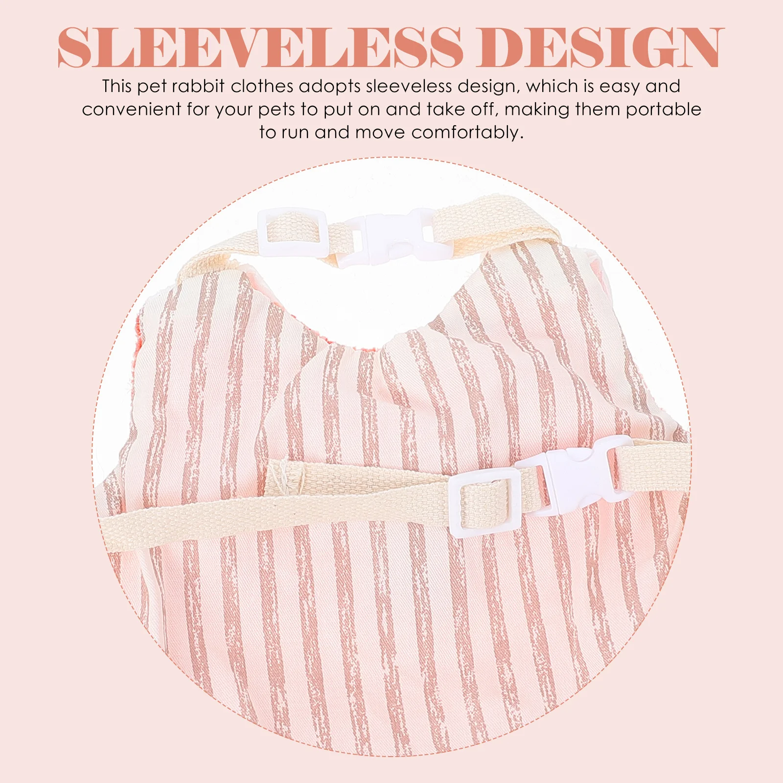 

1 set Rabbit Harness Leash Set Bunny Vest Pet Rabbit Clothes Cotton Wear For Outdoor Walking Party Decorative Use