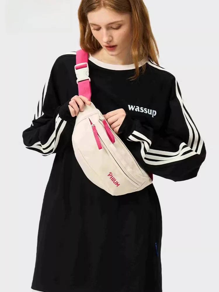 poy-®-borsa-a-tracolla-casual-da-donna-marsupio-sportivo-da-esterno-borsa-da-ciclismo-a-petto-in-morbido-nylon-con-chiusura-a-cerniera-taglia-media