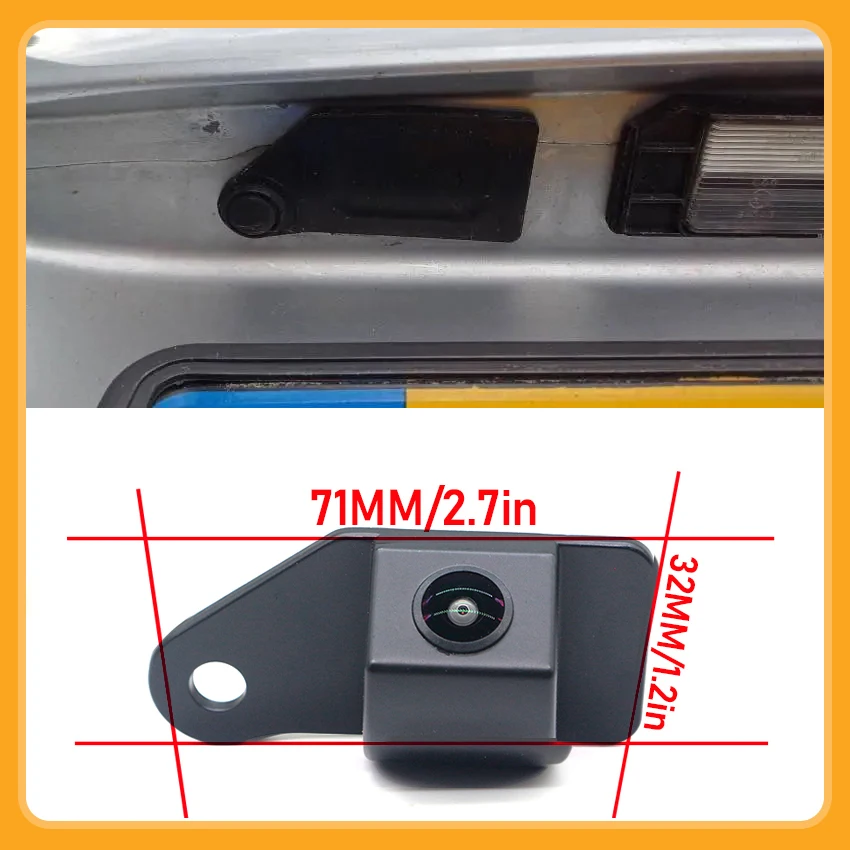 170 Degree HD CCD 1080x720P Rear View Camera For Mitsubishi Outlander Sport/ASX/RVR 2011-2017 Backup Bracket License Plate Light