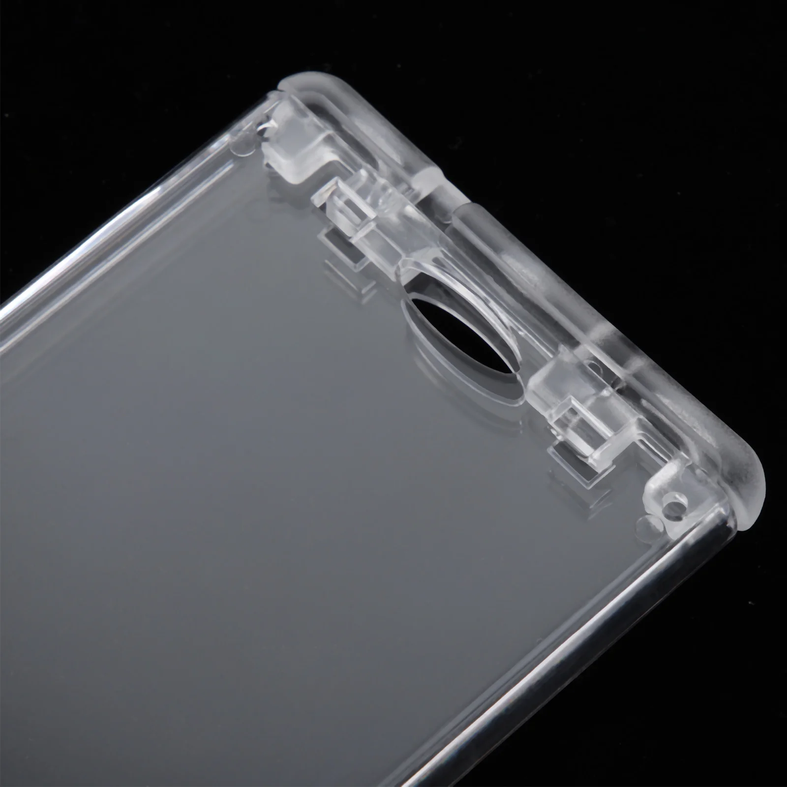 

3Pcs Card Covers Clear Id Badge Holders Hard Plastic Protective Sleeve Cases Locking Id Card Sleeves for Office School Work