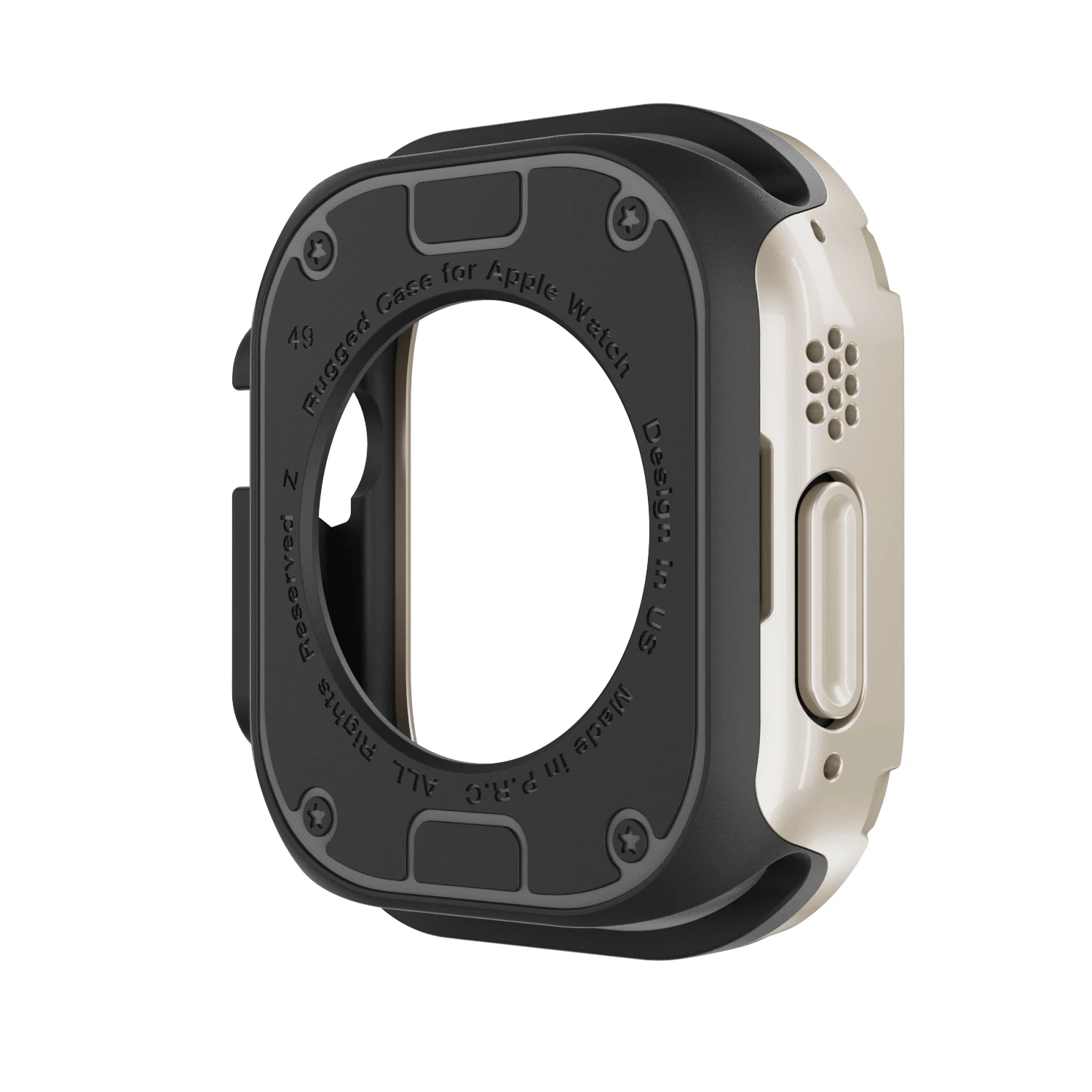 2 In 1 Case for Apple Watch 49mm 41mm 45mm 40mm 44mm TPU + PC Shockproof Protector Bumper for Iwatch Series Ultra 8 7 6 5 4 SE