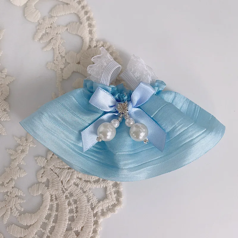 Vêtements Labubu de 1ère à 3e génération, robe Camisole en Satin rose et bleu, accessoires de figurines en vinyle