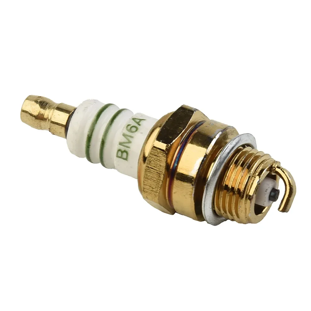 1pcs BM6A Plug Glow For Chainsaw Lawn Mower M7/L7T/CJ8/1560 Silver Spark Plugs Automobiles Practical Replacement Accessories