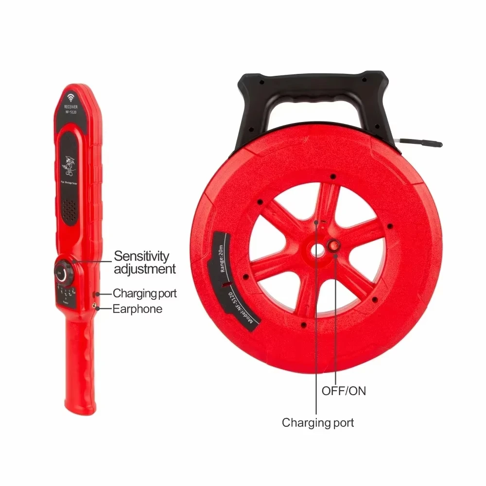 Pipe Iron Pipe Blockage Detector NF-5120/5140 Diagnostic-tool Scanner Pipeline Blocking Clogging Plumbers Instrument