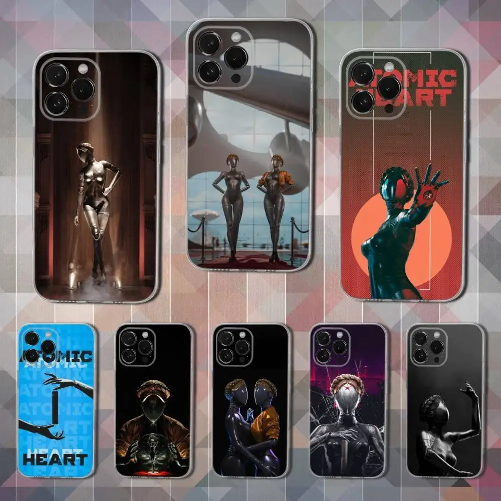 

Game A-Atomic H-Heart Phone Case For iPhone 16,15,14,13,12,11,17 Pro,Max,Plus,X,XS,XR,SE,Mini Transparent Soft Cover