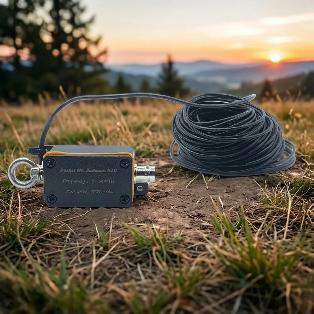 1-30MHz Portable HF Shortwave For Antenna With Broadband Balun For A30 Radio 40m 20m 15m 10m Bands BNC Connector For Amateur