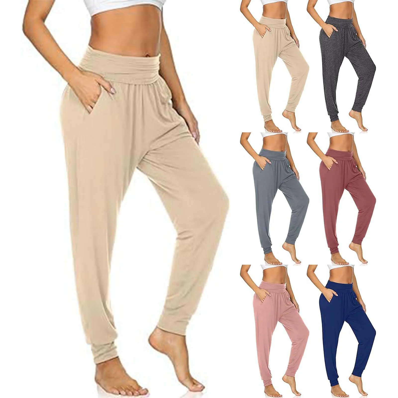 

Women's Solid Color Comfortable Running Sweatpants For Exercise And Loungewear Womens Work Pants Office Casual