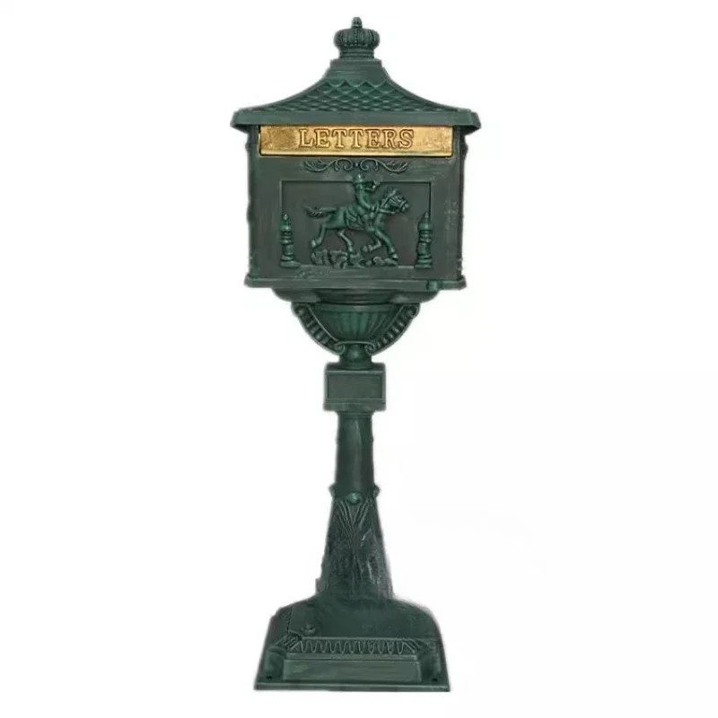 Outdoor mailbox Outdoor cast aluminum vertical, villa floor-to-ceiling mailbox