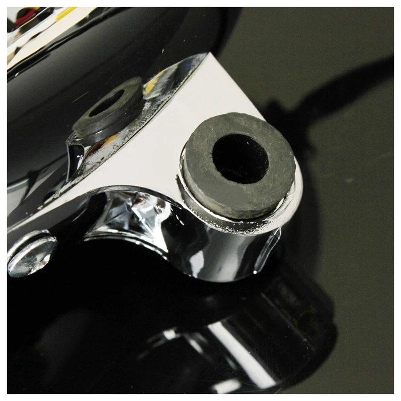 2Pcs 4 Inch Motorcycle Bike Chrome Bullet Headlight Spot Fog Lamp Bulb