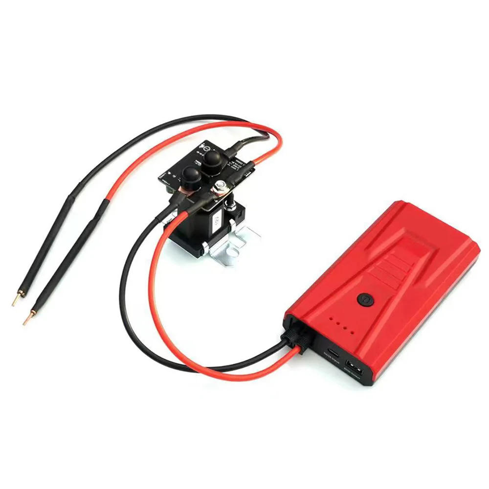 Mesin las Spot Relay 12V, 18650 baterai Lithium papan kontrol las untuk baterai asam timbal 3000f Farad kapasitor