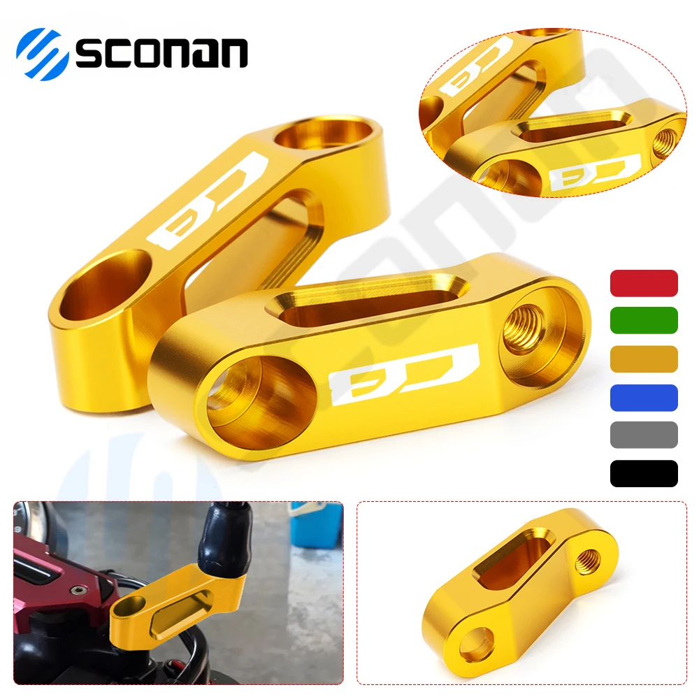 

For Honda CB1000R CBF1000 CB CBR 1000 650R 250F 650F REBEL PCX Motorcycle Mirror Riser Extenders Spacers Extension Adaptors