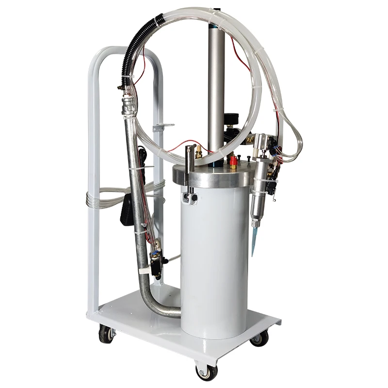 -For Automatic Movable Trailer Type Dispensing Pressure Barrel Silicone Glue Filling Machine 2600ML Manual Glue Motor*