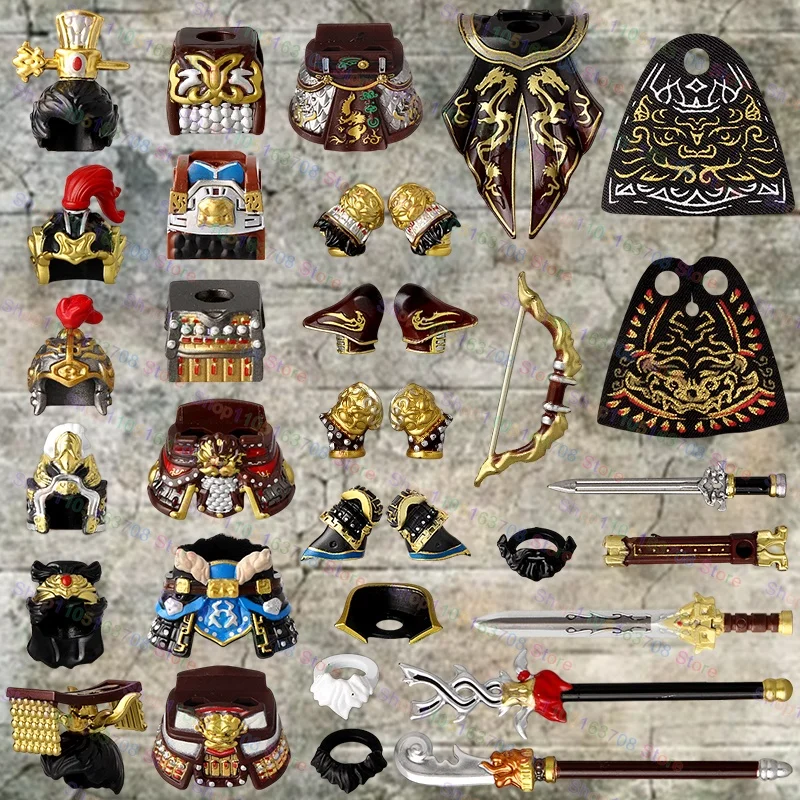 삼국지 고대 병사 영웅 조조 선관 황정 미니 인형 피규어 블록 장난감