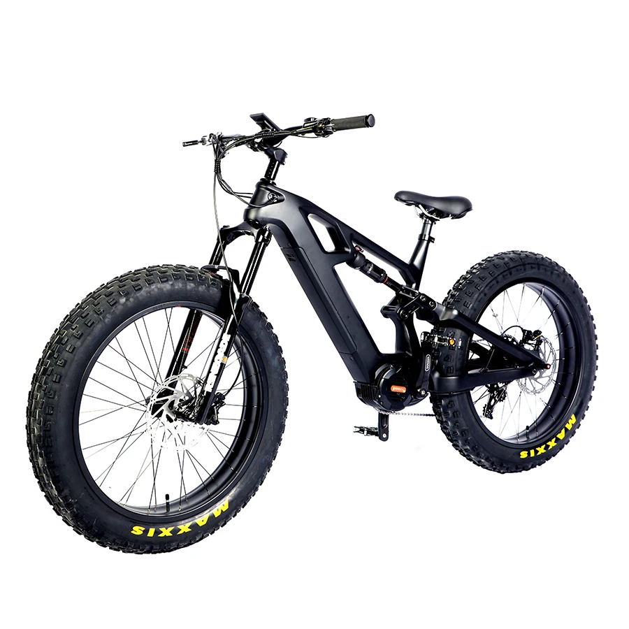 Leili Newest 48V 1000W Full Suspension Carbon Fiber Electric Bicycle Bike Mountain Ebike for Sale