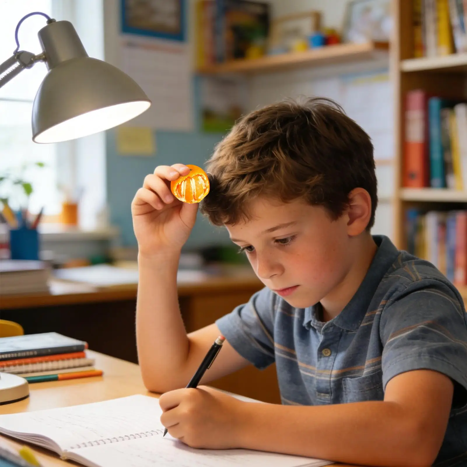 Fidget presser jouets nouveauté drôle réaliste soulagement balles Orange sensoriel Fidget presser jouets pour garçons filles adolescents adultes maison