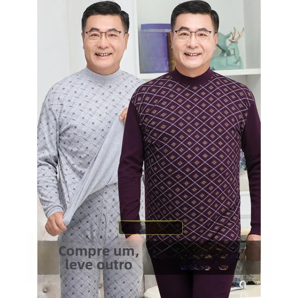 ensemble-de-sous-vetements-thermiques-pour-hommes-en-pur-coton-ideal-pour-les-hommes-d’age-moyen-et-les-personnes-agees-chaud-et-confortable-comprenant-un-pantalon-et-un-haut-pour-l’automne