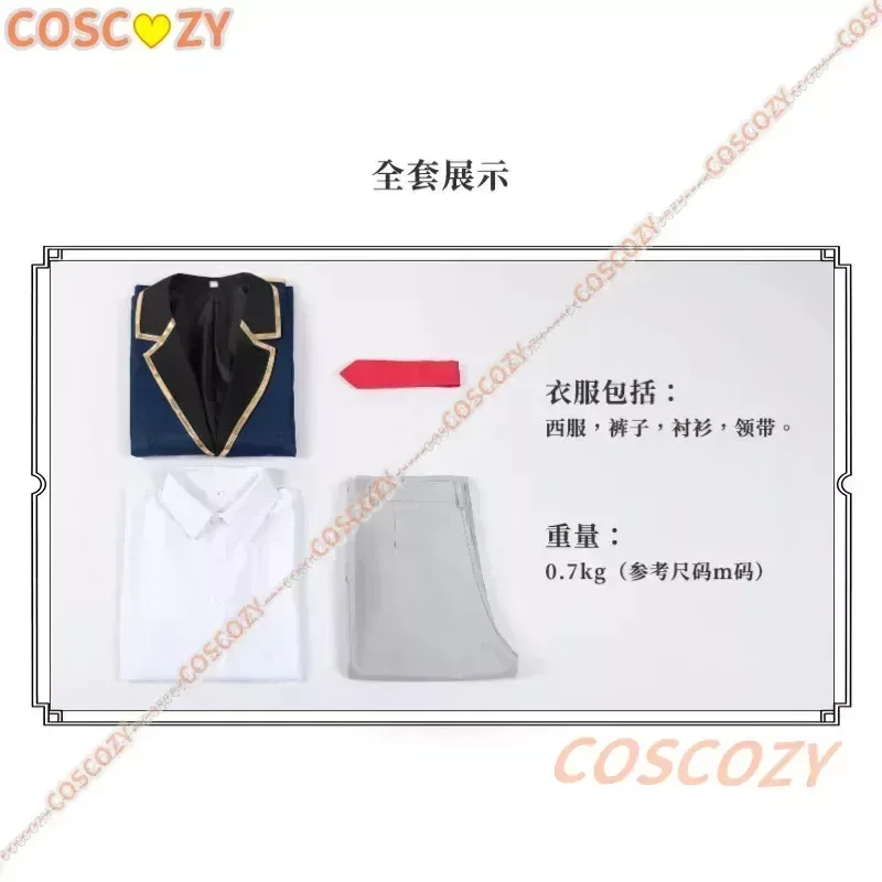 Sky01 Аниме Oshi No Ko Aqua Косплей Костюм Парик Hoshino Akuamarin Куртка Брюки Синяя Униформа Аниме Вечеринка Мужской Наряд SuSd01$