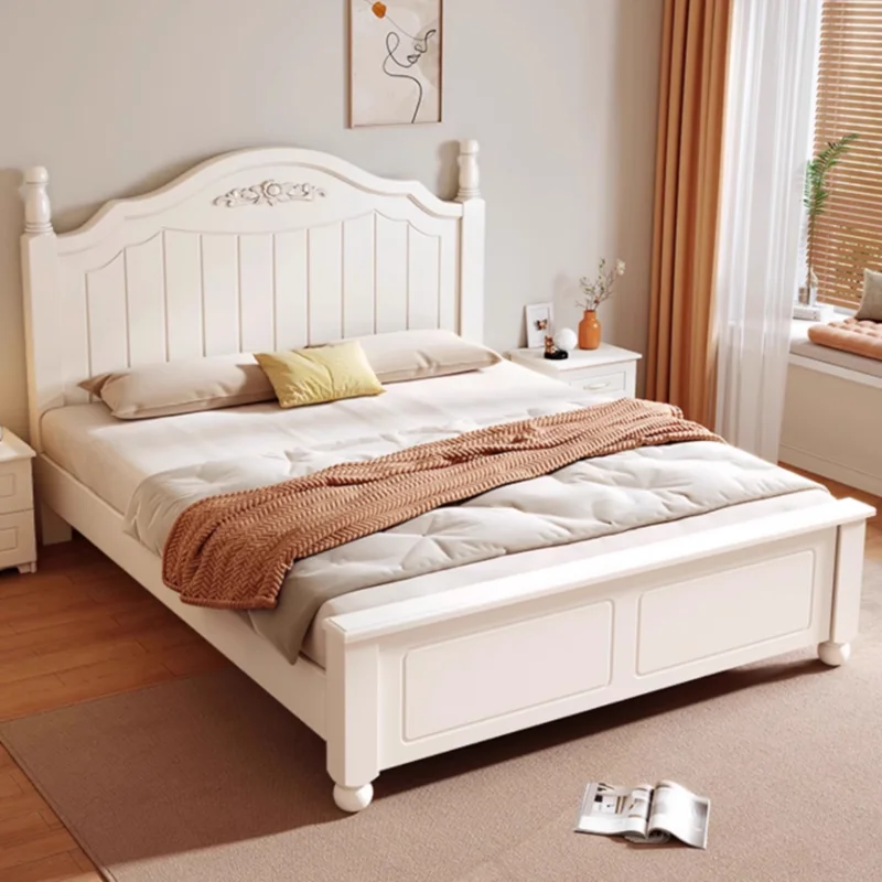 

Wooden Modern Bed Headboards Children King Size Bedroom Sleeping Bed Space Saving Simple Storage Camas De Casal Trendy Furniture