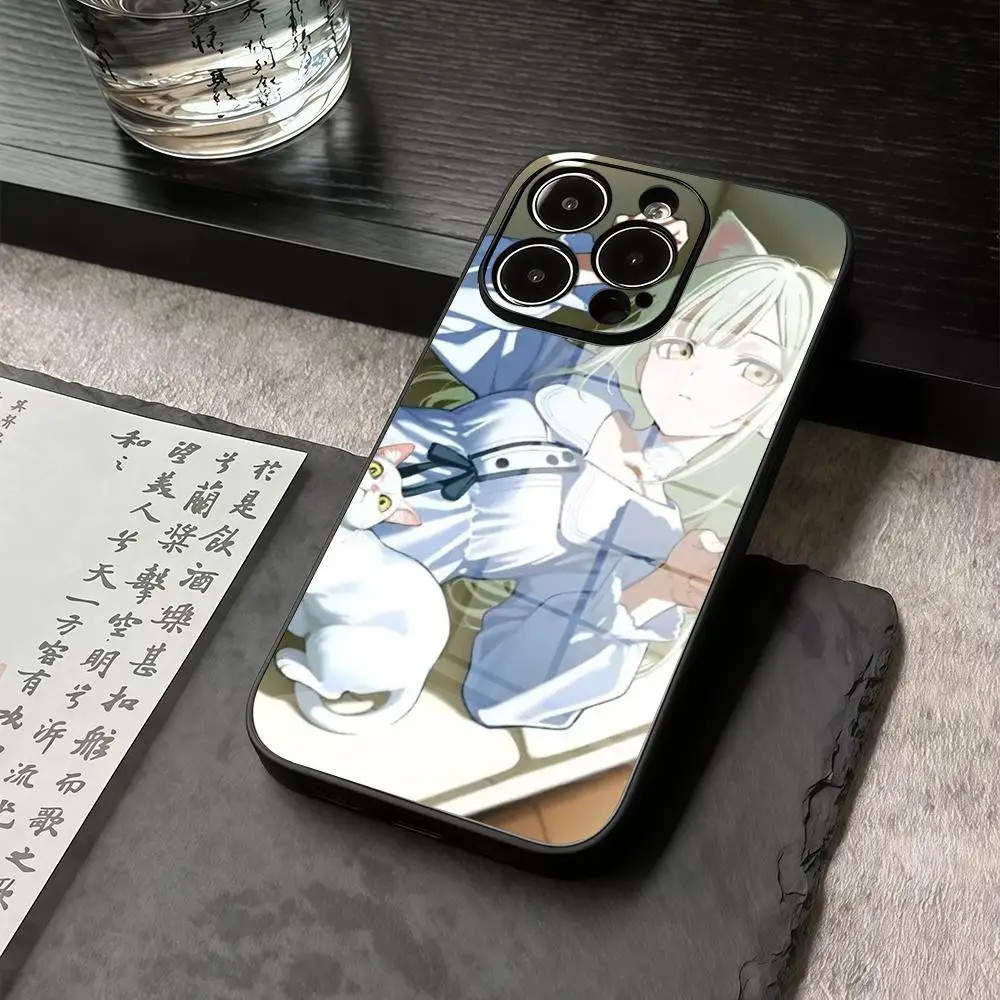 

Phone Case For IPhone 17 16 15 14 13 12 11 Pro Max X XR Precision holes in acrylic glass PC Cover Anime girls are cute and cool