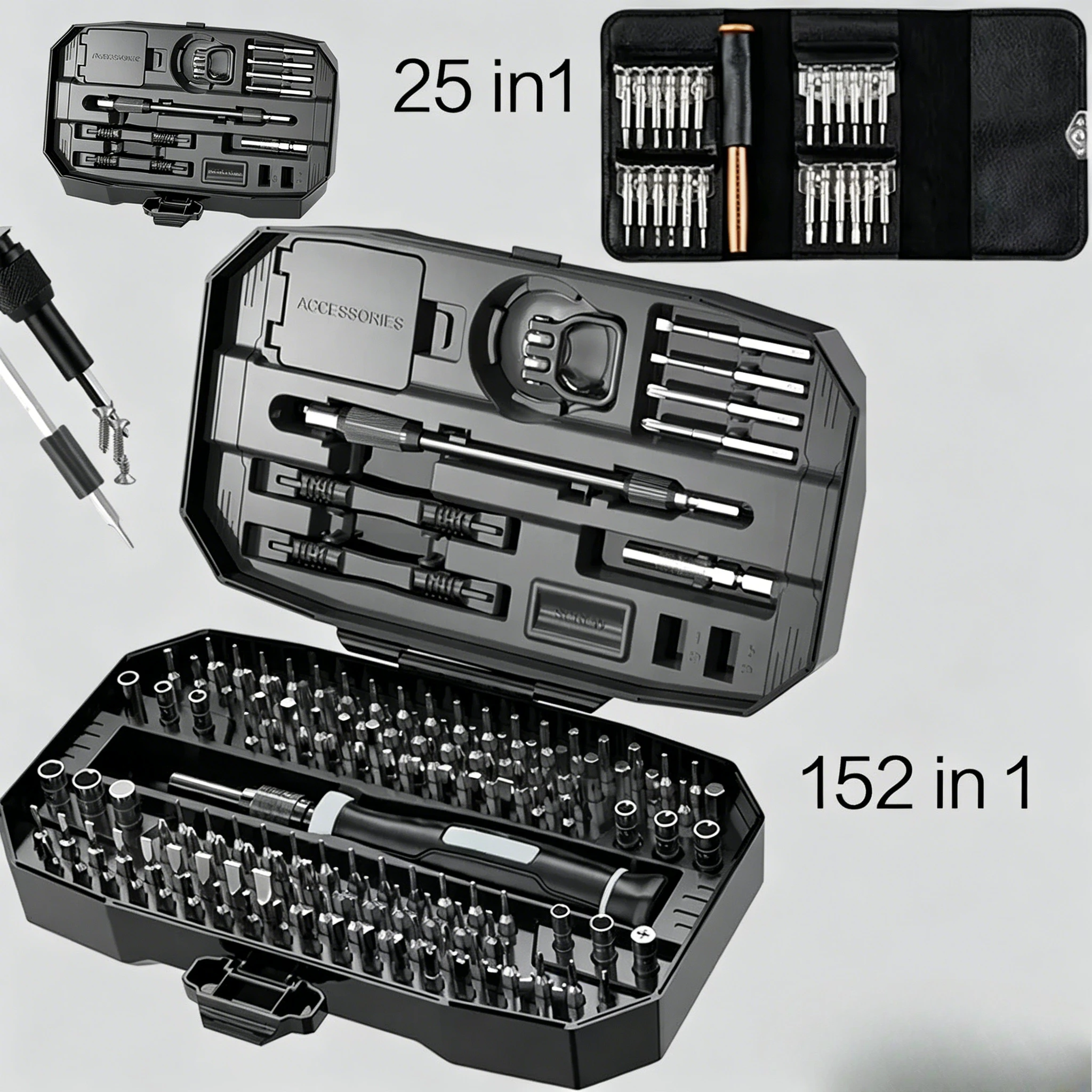 professional-electronic-repair-tool-kit-152-in-1-precision-screwdriver-set-with-t5-t6-torx-bits