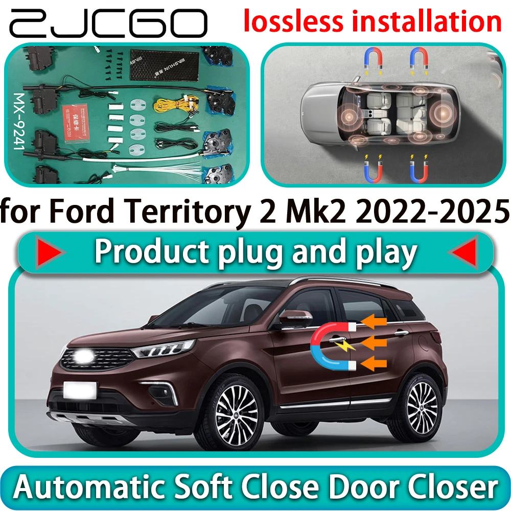 

for Ford Territory 2 Mk2 2022-2025 Auto Pull Car Soft Close Door Kit Power Latch Electric Door Catch Soft Closing Assist Silent