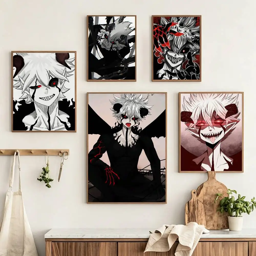 L-Liebe Anime Black Clover Customizable HD Self Adhesive Waterproof Wall Art Poster