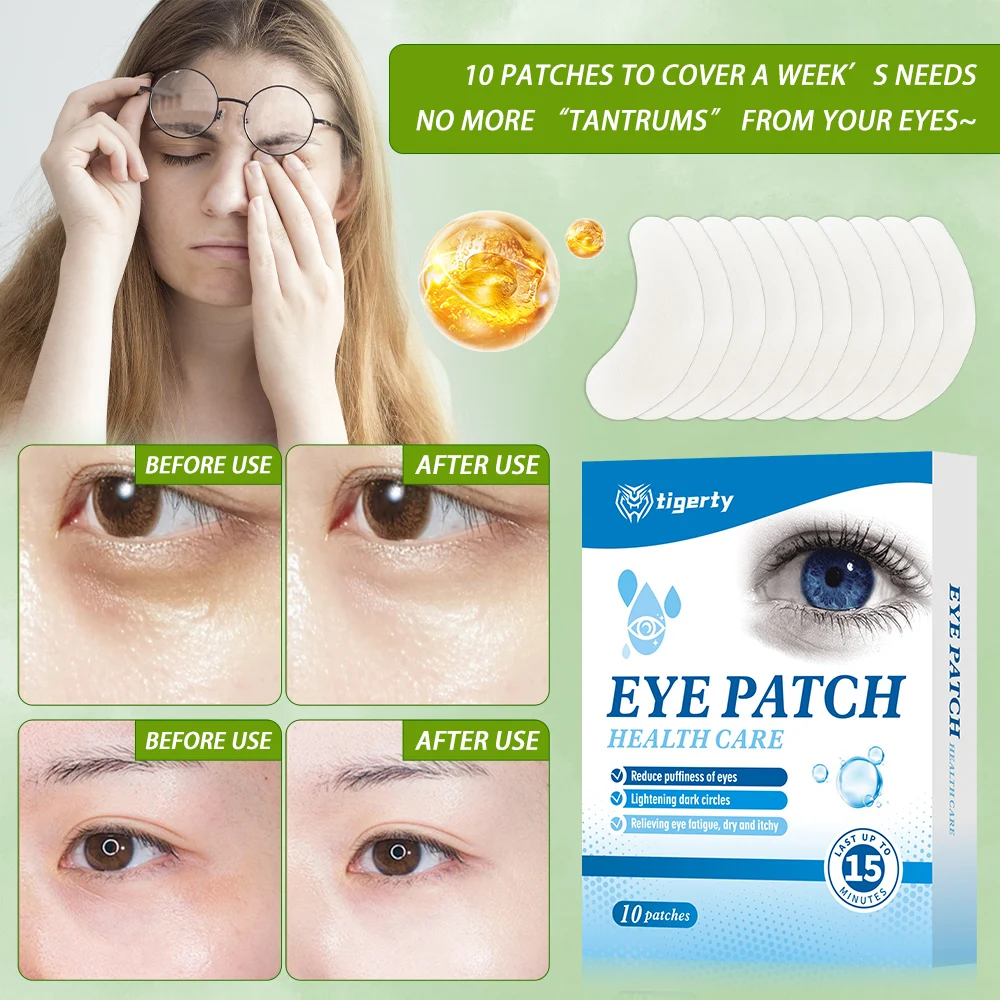 Premium Hydrogel Eye Gel Pads 5 Pairs/Box under Eye Mask for Skin Care Astigmatism Relief And Eye Fatigue Reduction Eye Patch