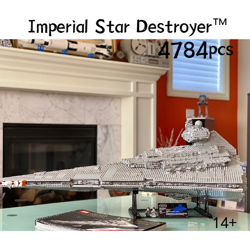 2025 NEUE Geschenke UCS Imperial Star Destroyer, kompatibel mit 75252, Bausteine, Ziegel, Spielzeug,