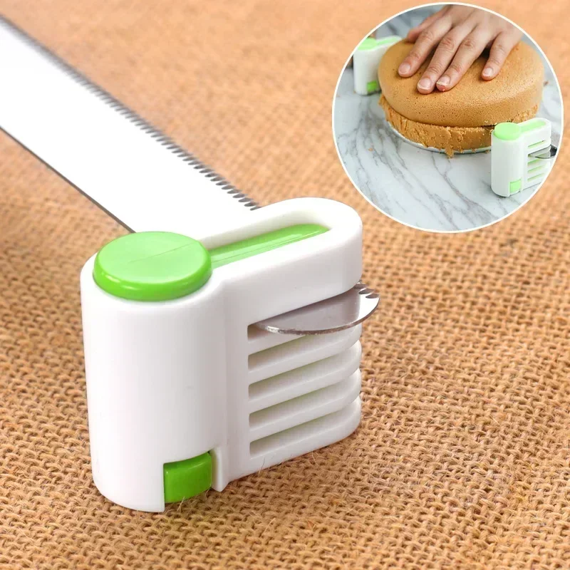 2 peças/set 5 camadas cortar pão faca splitter torradas slicer pão cortador de alimentos-grau de plástico bolo pão cortador