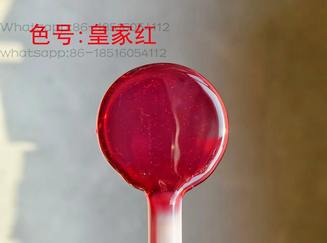 Red Burnt Glass Lamp Rod, Colored High Borosilicate Glazed Hard Material COE33