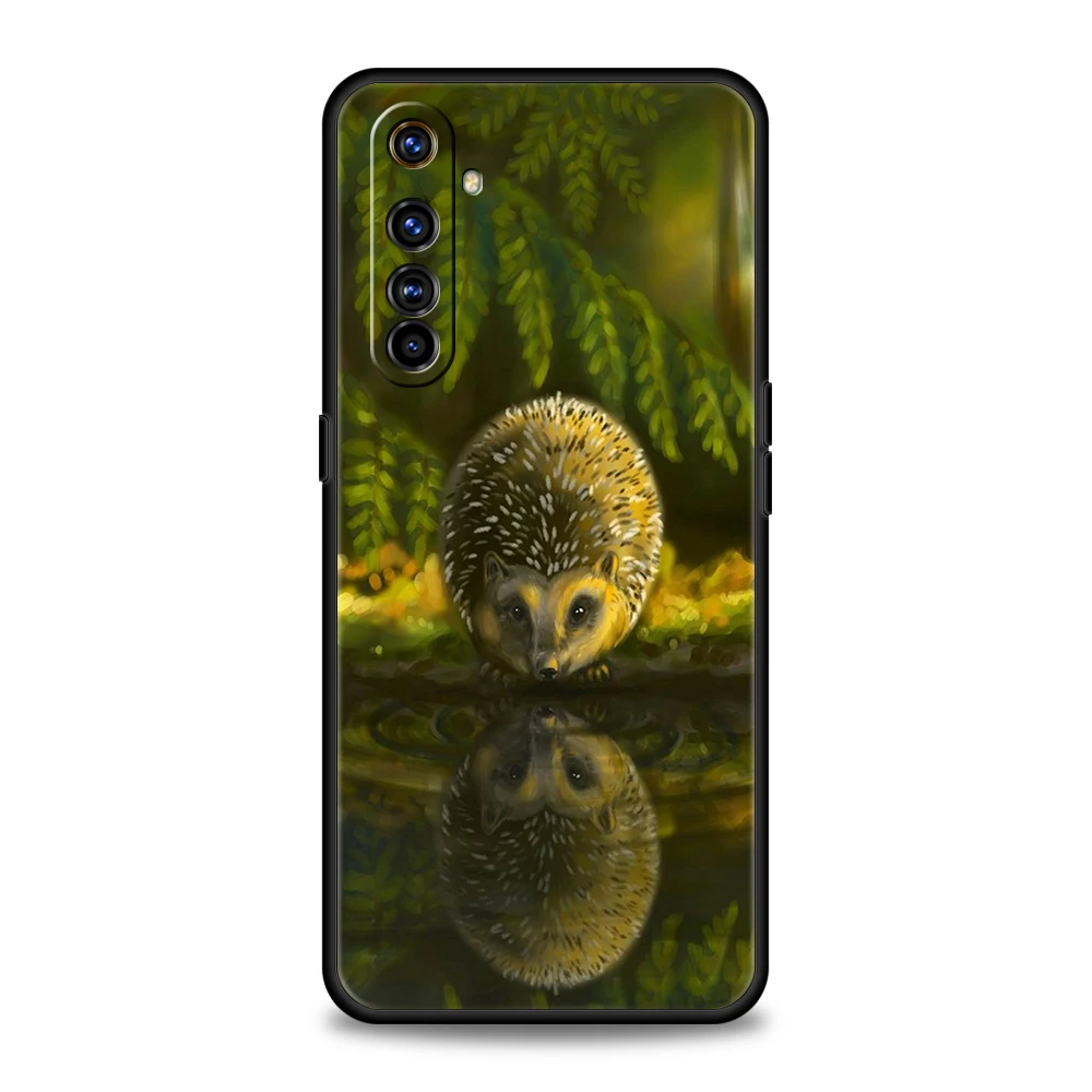 Hedgehog In The Fog Phone Case for Realme 8 9 Pro Plus 8i 9i 6 7 GT2 C21 C25 C3 C11 11 Pro 5G Plus Shockproof Silicone Shell Bag