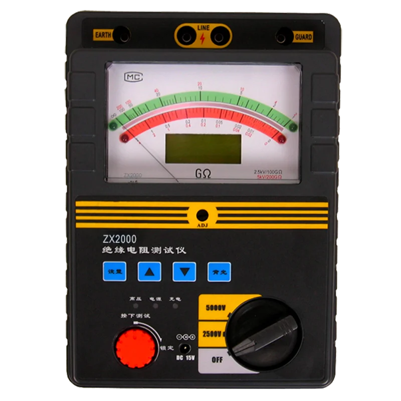 Series 5000V Portable Digital Megohmmeter Industrial Insulation Analyzer For Electrical Equipment Maintenance & Safety Testing